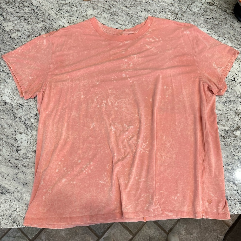 Lululemon All Yours Cotton T-Shirt Orange Tie Dye